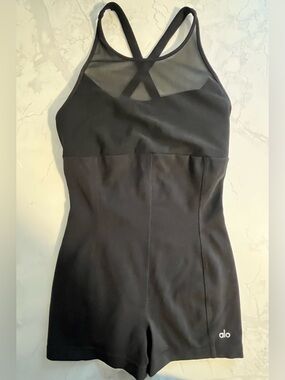 ALO Yoga Black Performance Onesie Romper